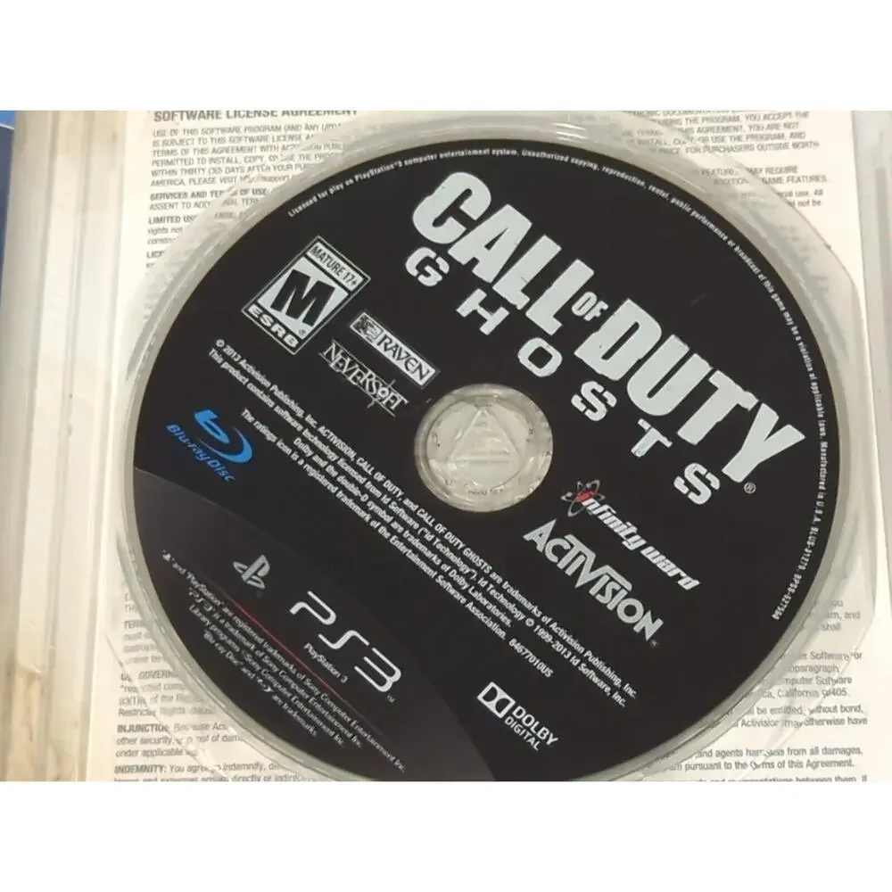 Call of Duty:‎ Ghosts - PS3 Sony PlayStation 3 Complete + Insert CIB Tested